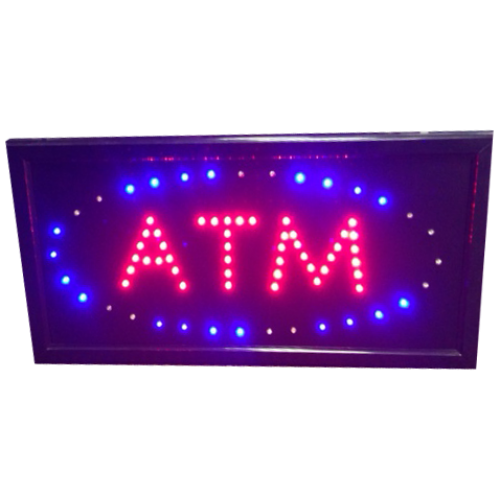 ATM LED Sign - Blue Red